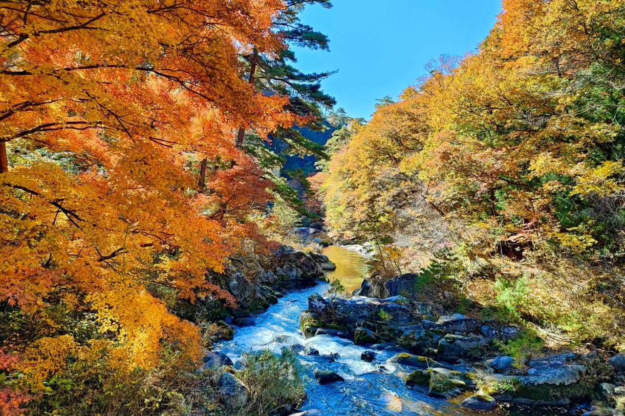 紅葉の御嶽昇仙峡