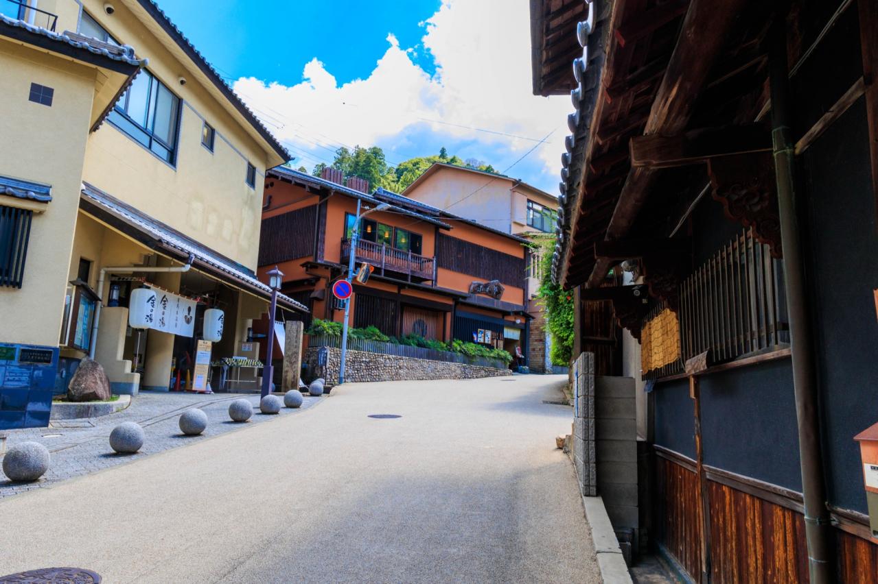 有馬温泉街の街並み