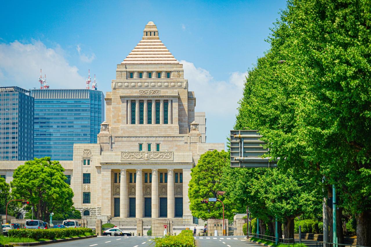 国会議事堂の正面視