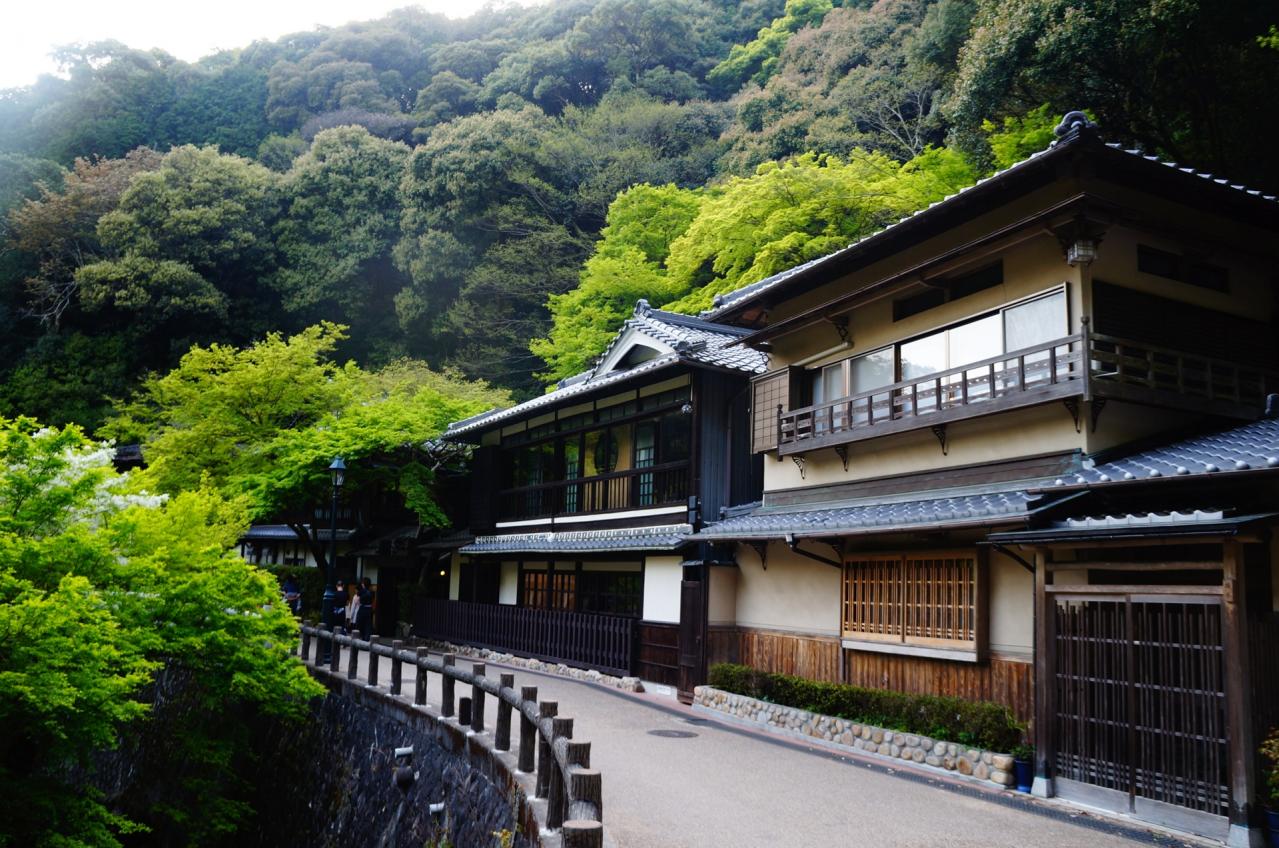 箕面大滝の近くの民家