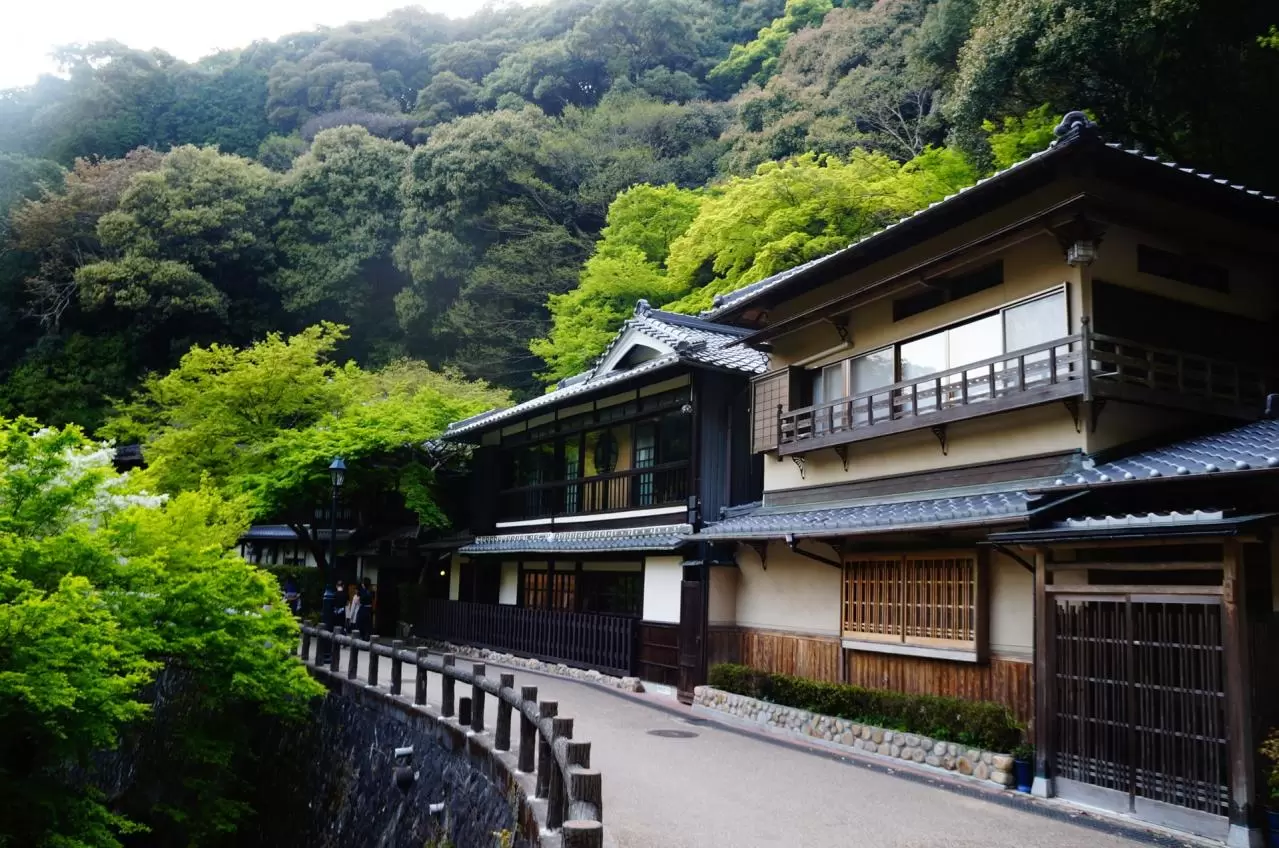 箕面大滝の近くの民家