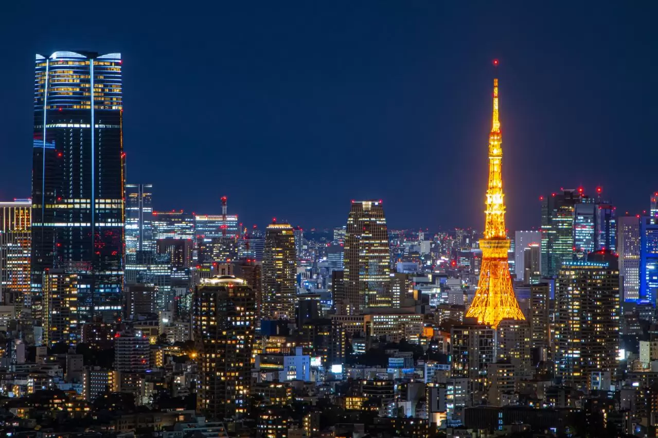 東京タワー 冬ライトアップ夜景