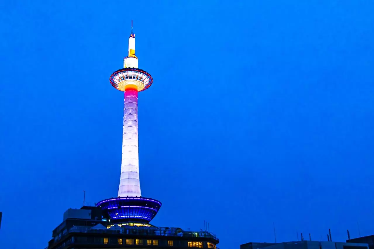 京都タワーの夜景