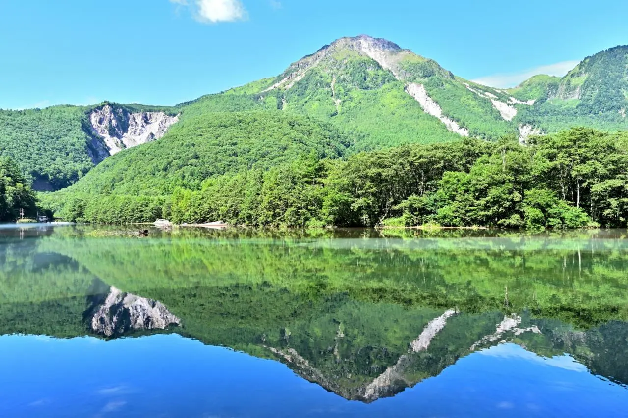 上高地　自然　風景