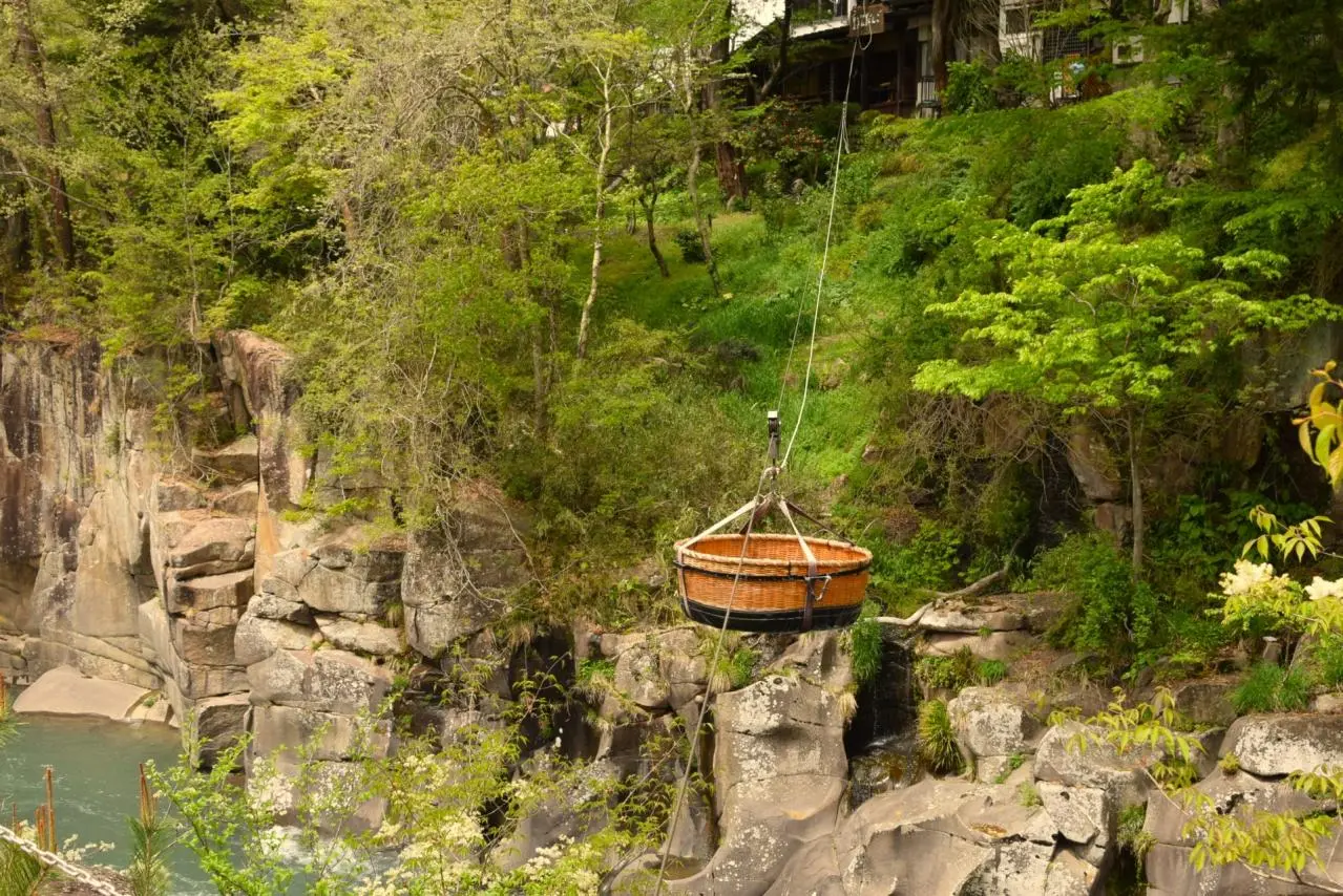 厳美渓　かっこうだんご