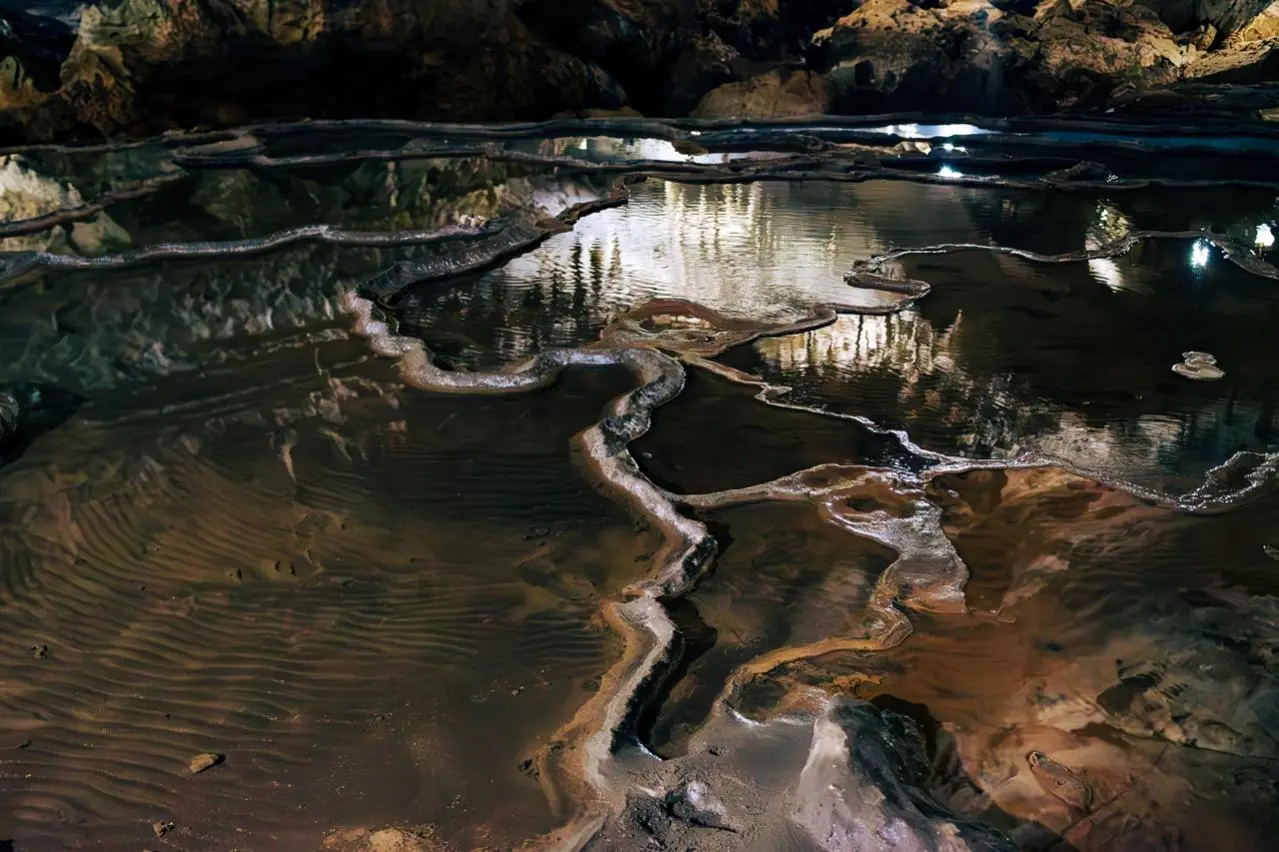 秋芳洞　棚田の風景