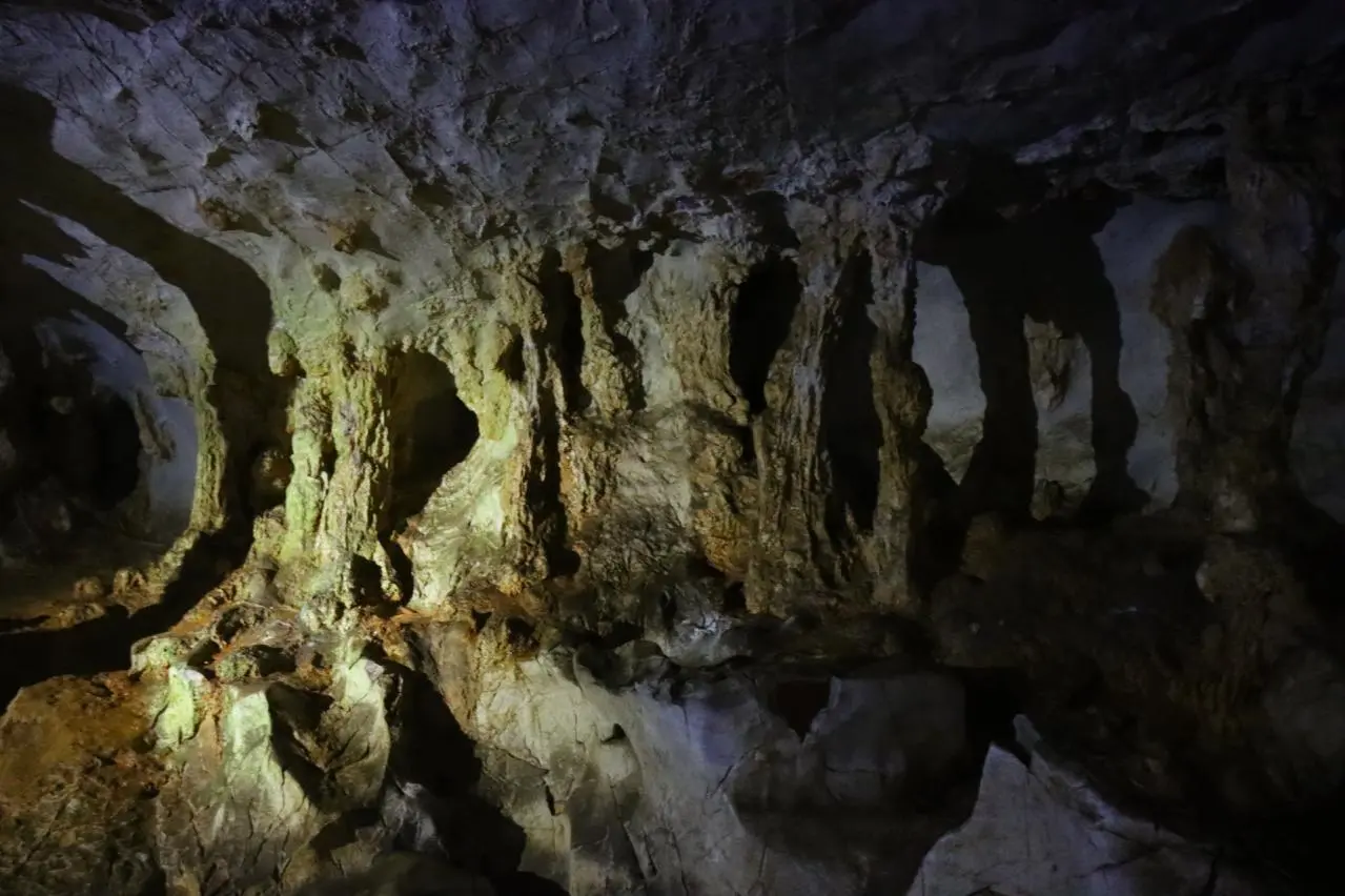 秋芳洞の洞窟内