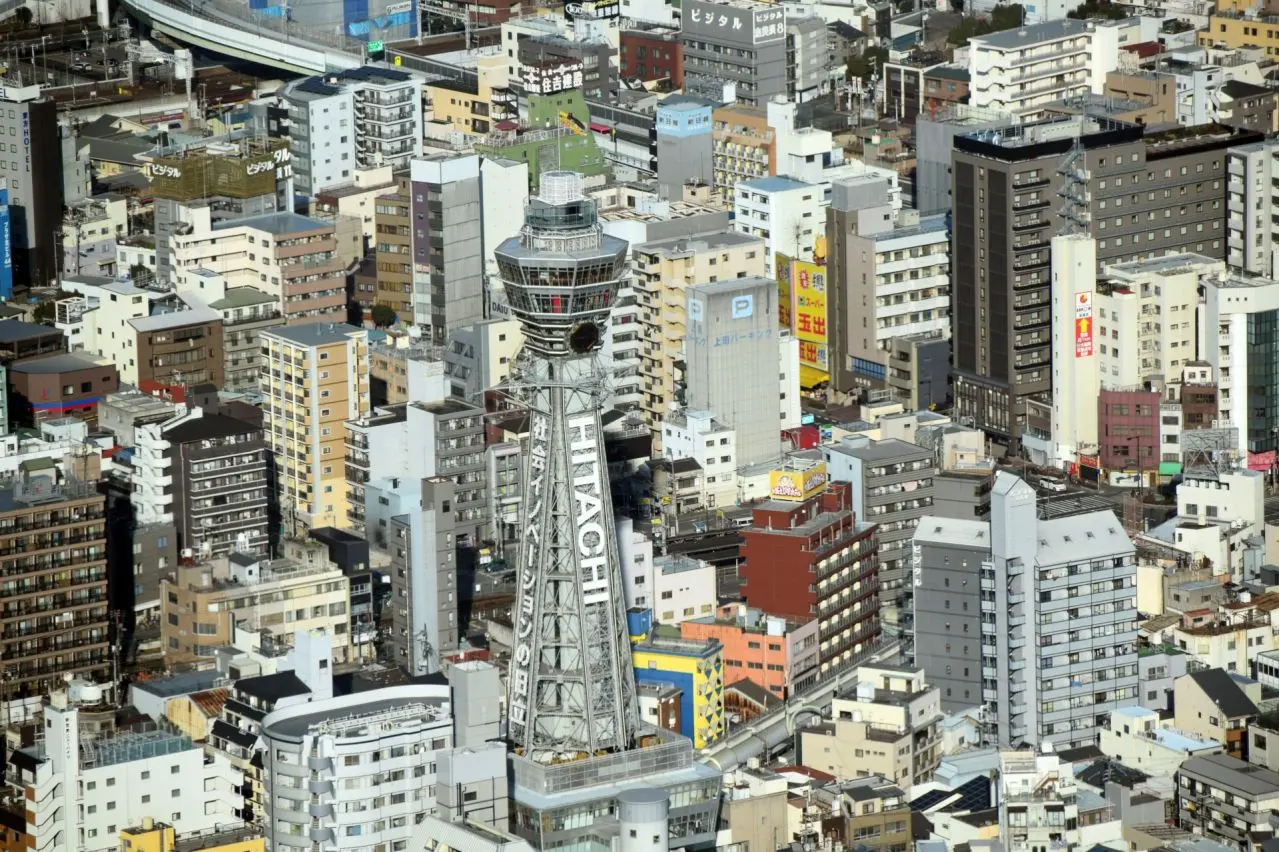 通天閣周辺の風景