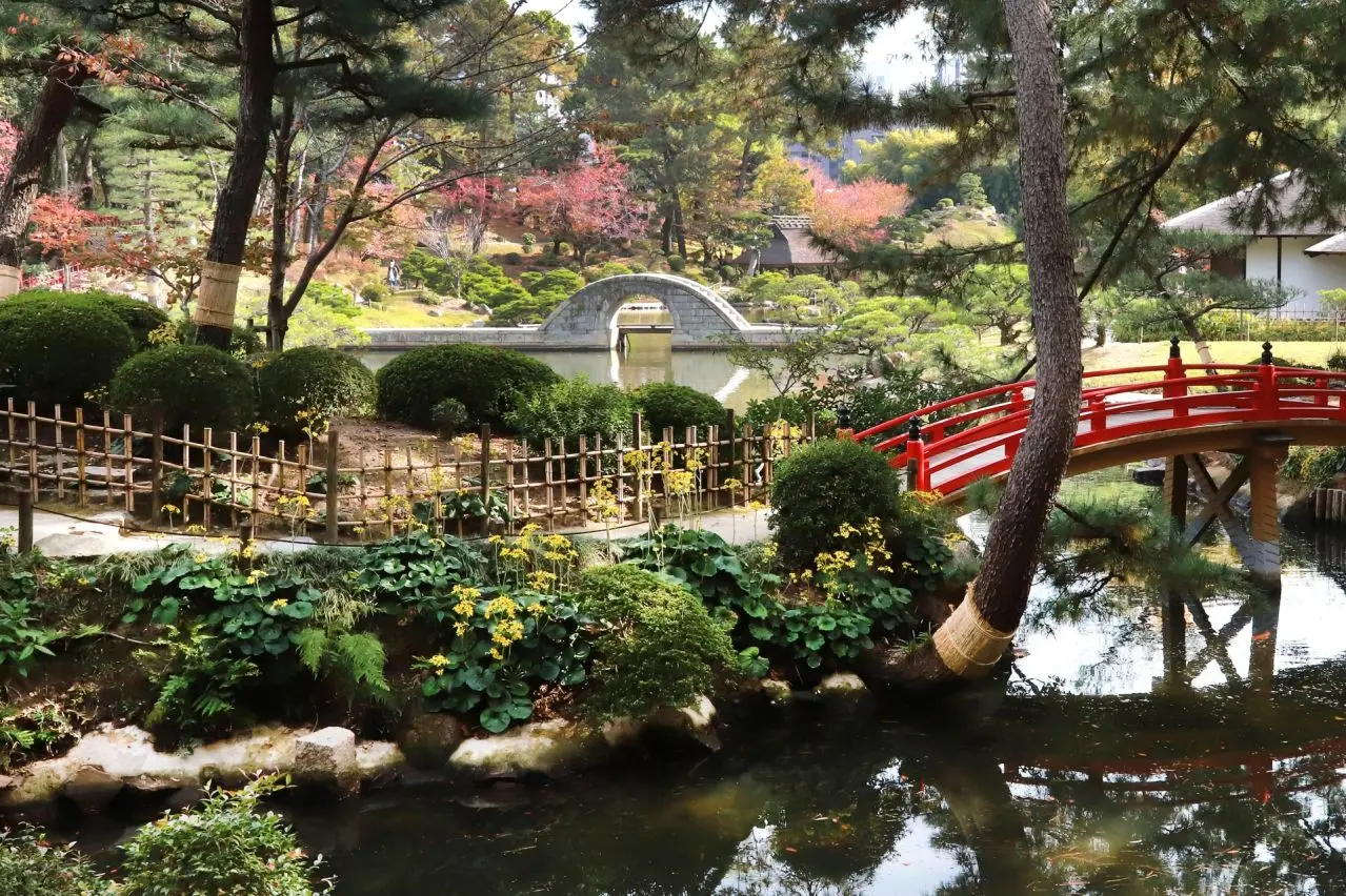 縮景園の秋