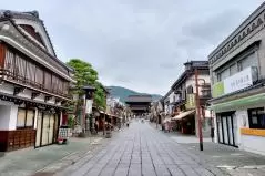 信州善光寺の仲見世通り