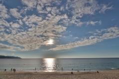 大浜海浜公園の夕日