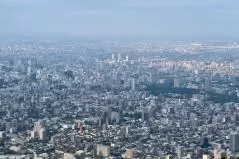 藻岩山　札幌市街の眺め