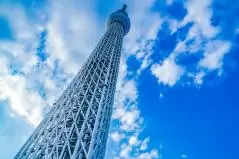 東京スカイツリーと晴天の空