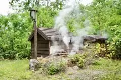 青森　酸ヶ湯の噴気孔