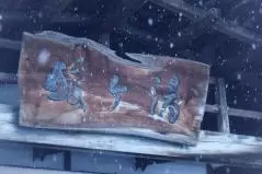 酸ヶ湯温泉の看板