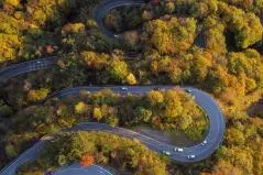 いろは坂からの空撮