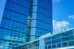 福岡タワーのガラス反射