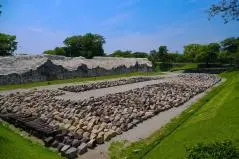 復興途中の熊本城