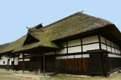 大内宿の茅葺屋根の古民家