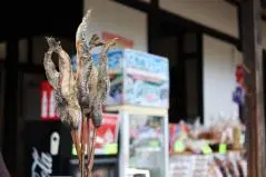 大内宿の魚の塩焼き