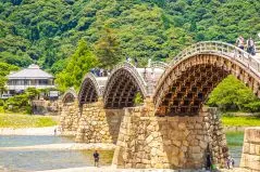 山口県・岩国市　晴天の錦帯橋