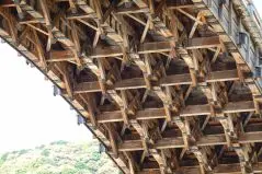 錦帯橋の橋の下